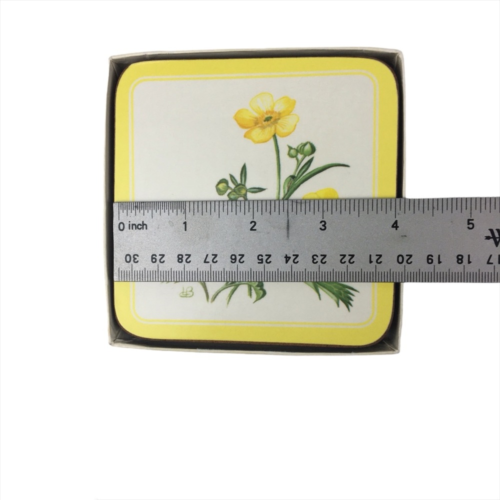 Vintage Pimpernel Yellow Floral Placemats and Coasters Set Cottagecore Botanical - Picture 10 of 13